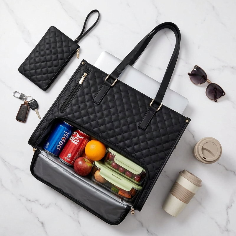 GoPack Quilted Insulated Tote Bag